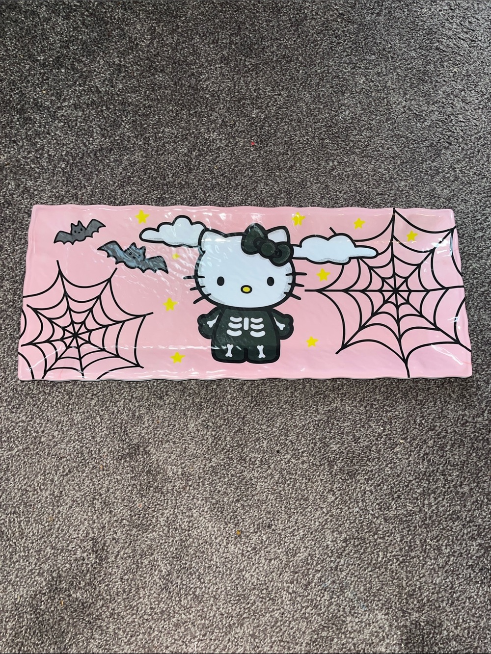 Hello Kitty Pink and Black Skeleton Halloween Cape